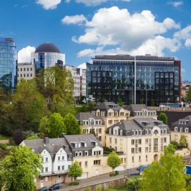 luxembourg city building plan large