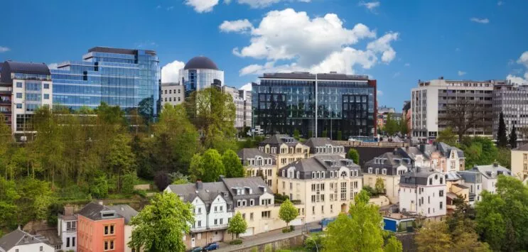 luxembourg city building plan large