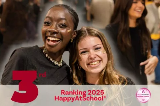 happyatschool ranking 2025 Essca 3rd position