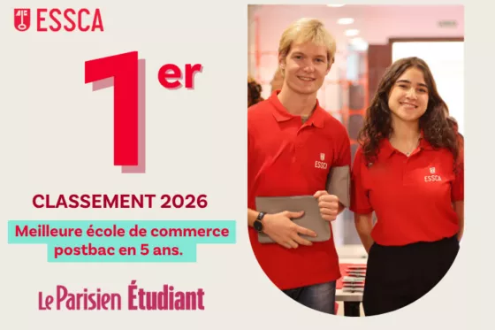 Classement Le Parisien Etudiant 2026 - Essca 1re ecole de commerce post-bac